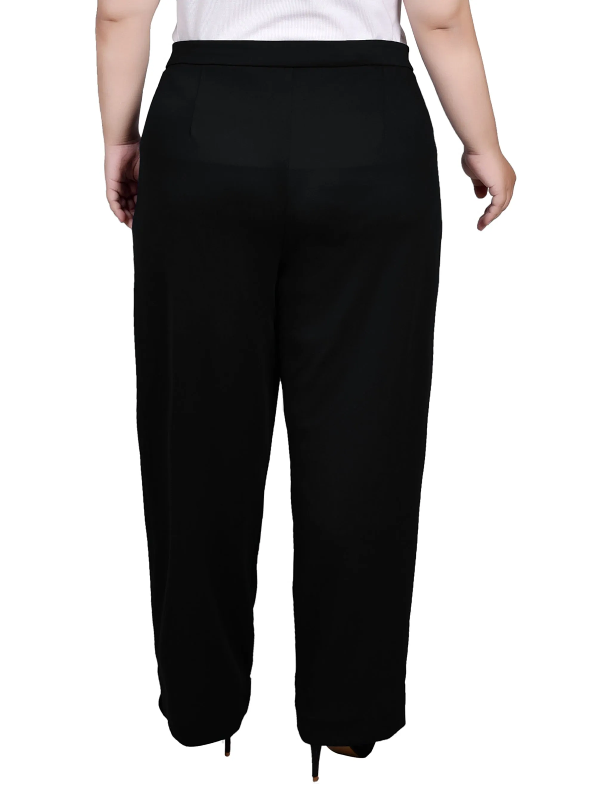 Plus Size Belted Scuba Pant