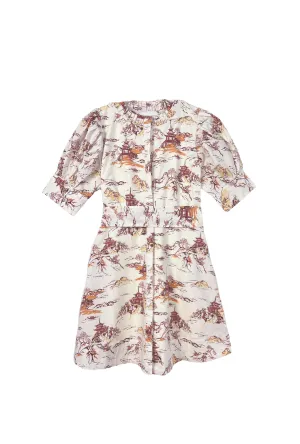 Puff Sleeve Day Gown - MINI - Chinoiserie