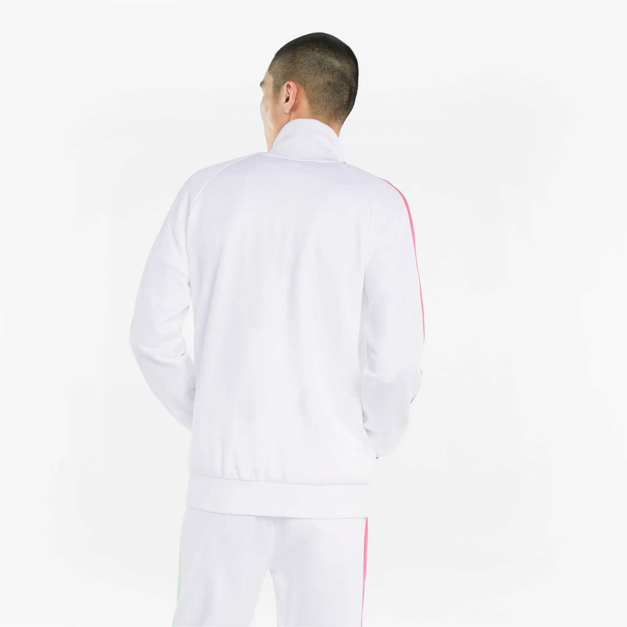 Puma ICONIC T7 TRACKSUIT Men’s - WHITE PINK GREEN