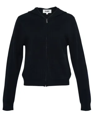 Recycled Cashmere Zip-Up Hoodie