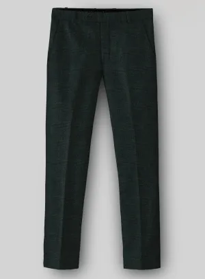 Sartori Ariadna Green Check Soft Tweed Pants