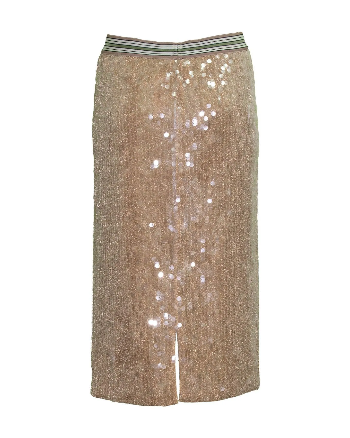 Sequin Pencil Skirt Peach