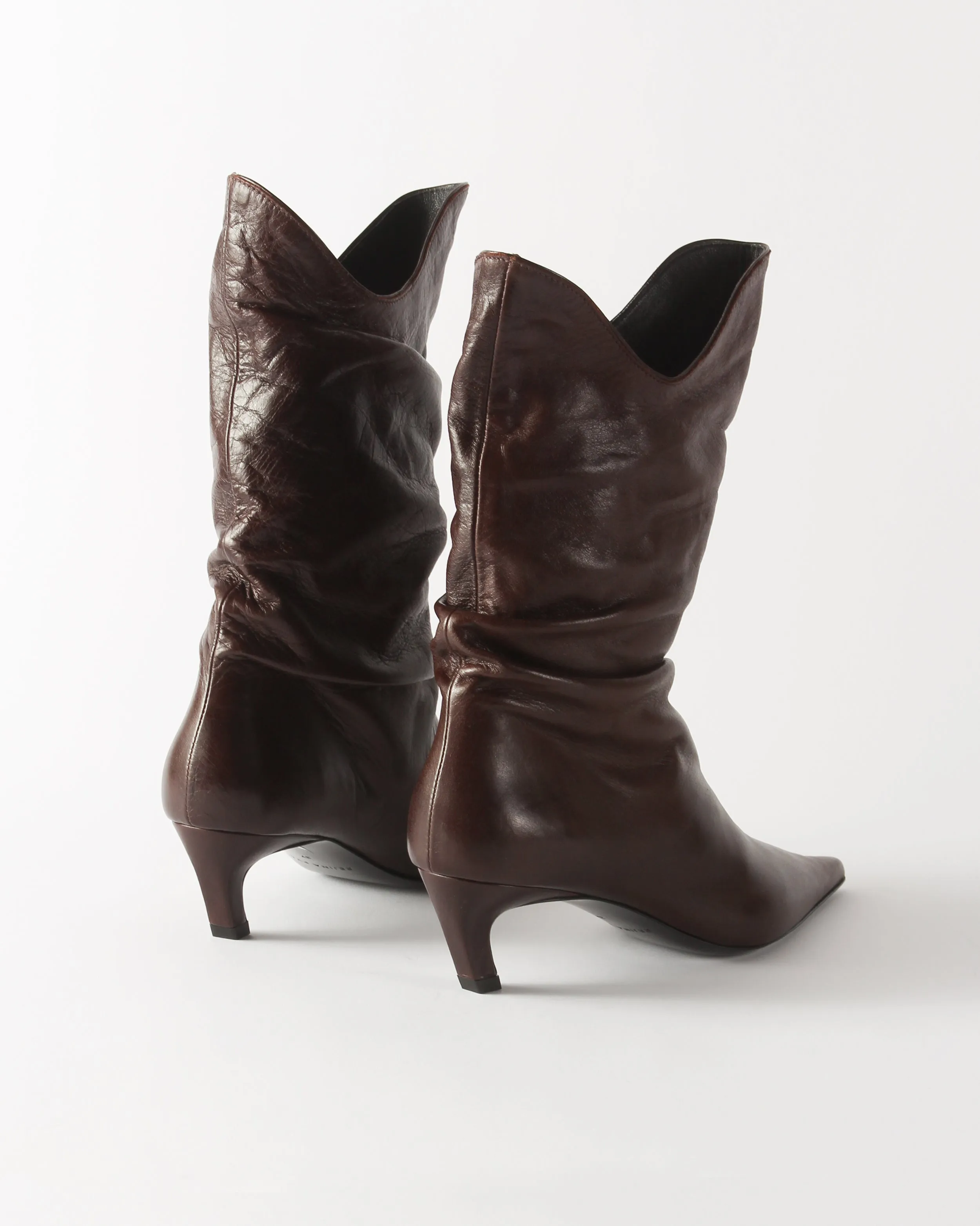 Slouchy Boot Leather Cappuccino