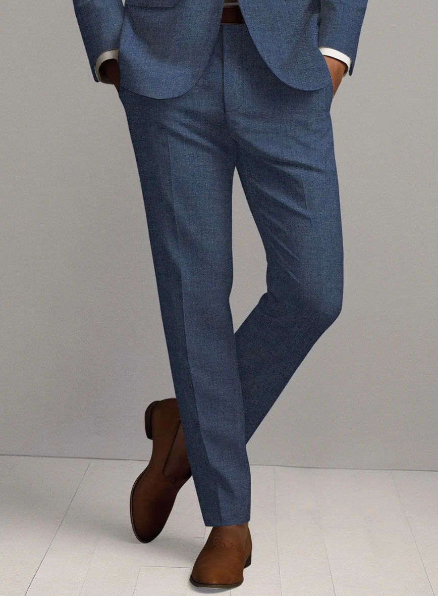 Solbiati Pericle Denim Blue Linen Pants