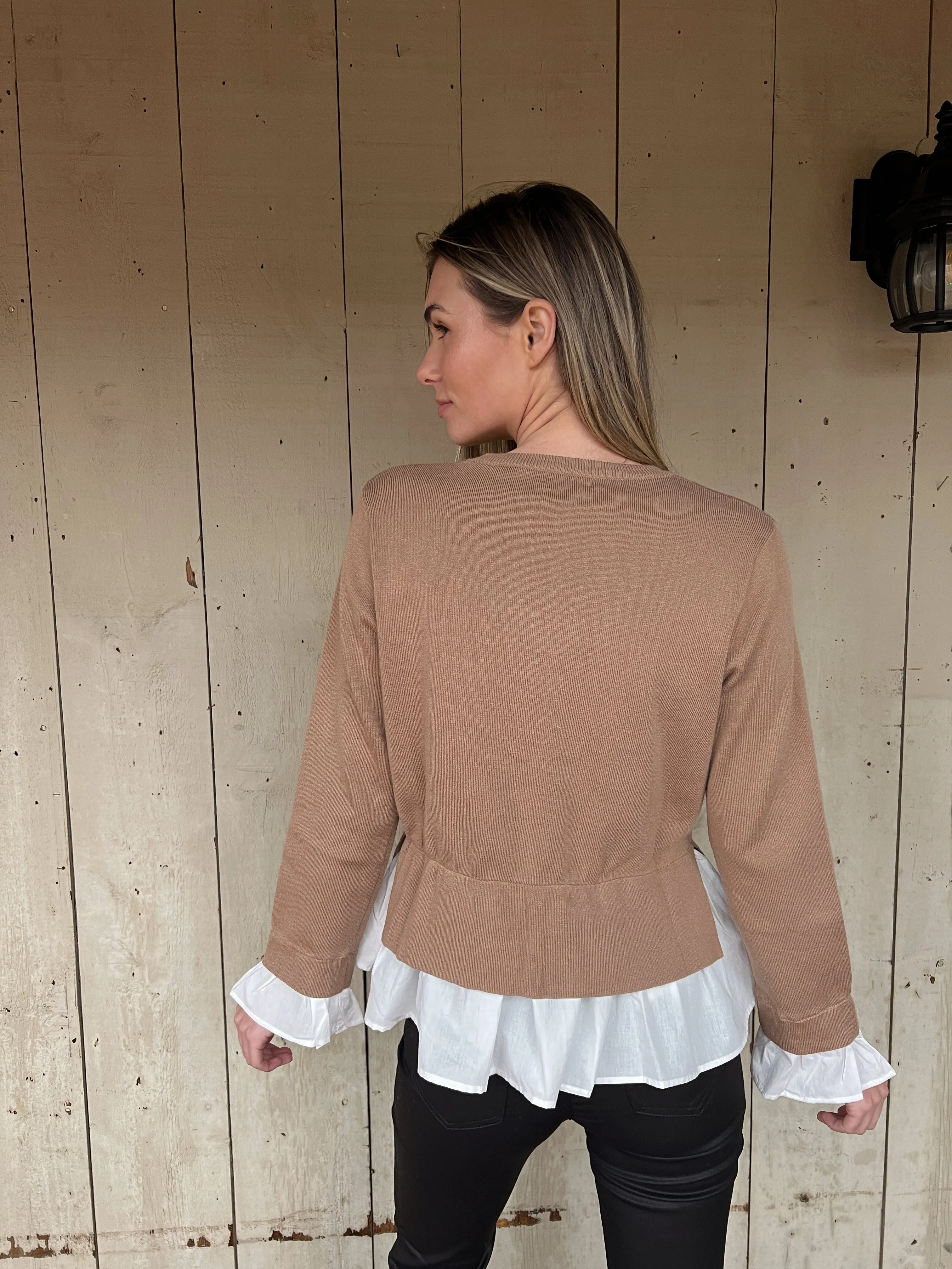 The Camel Combo Sweater