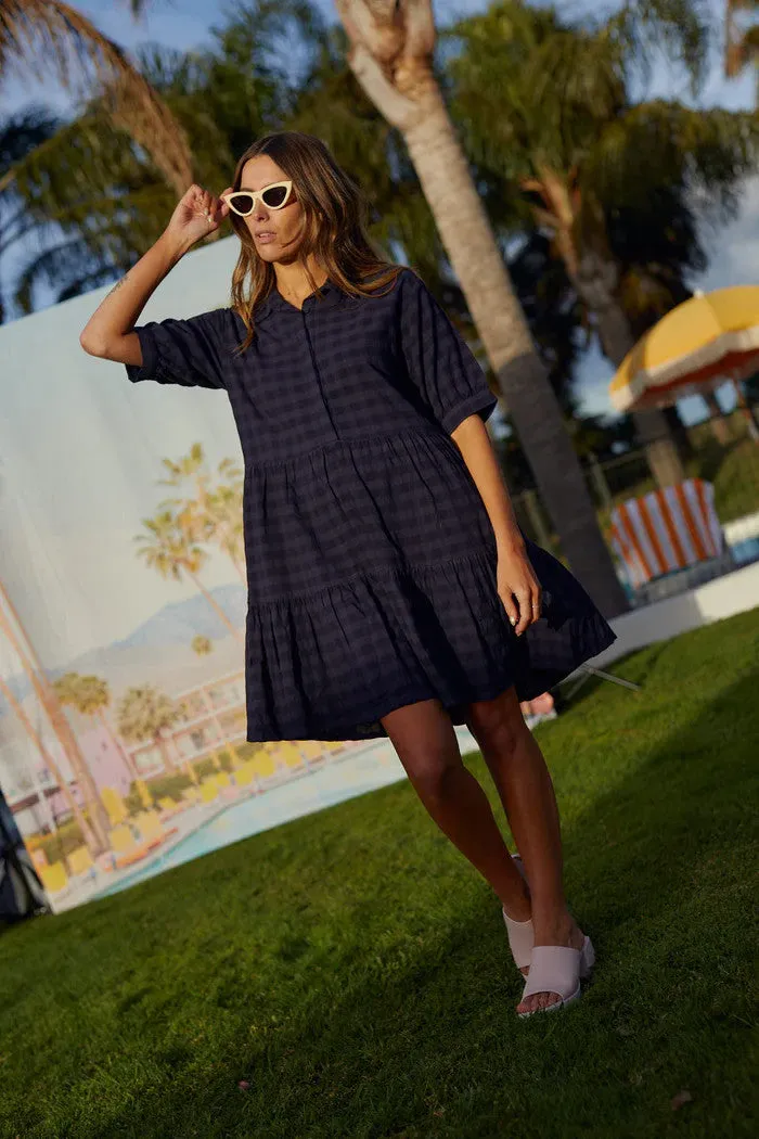 Thing Thing - Nova Dress, Navy Check