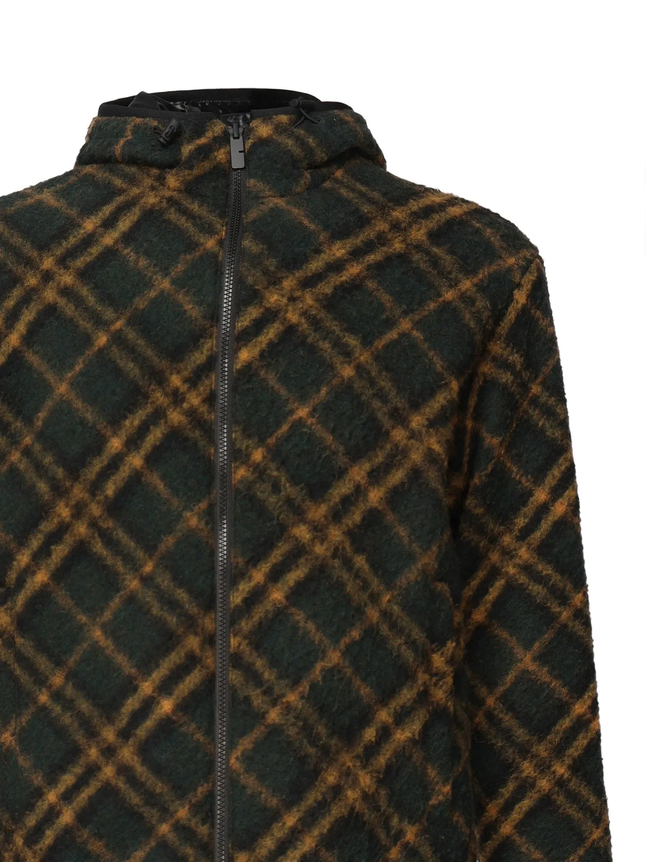 Vintage Check Hooded Jacket