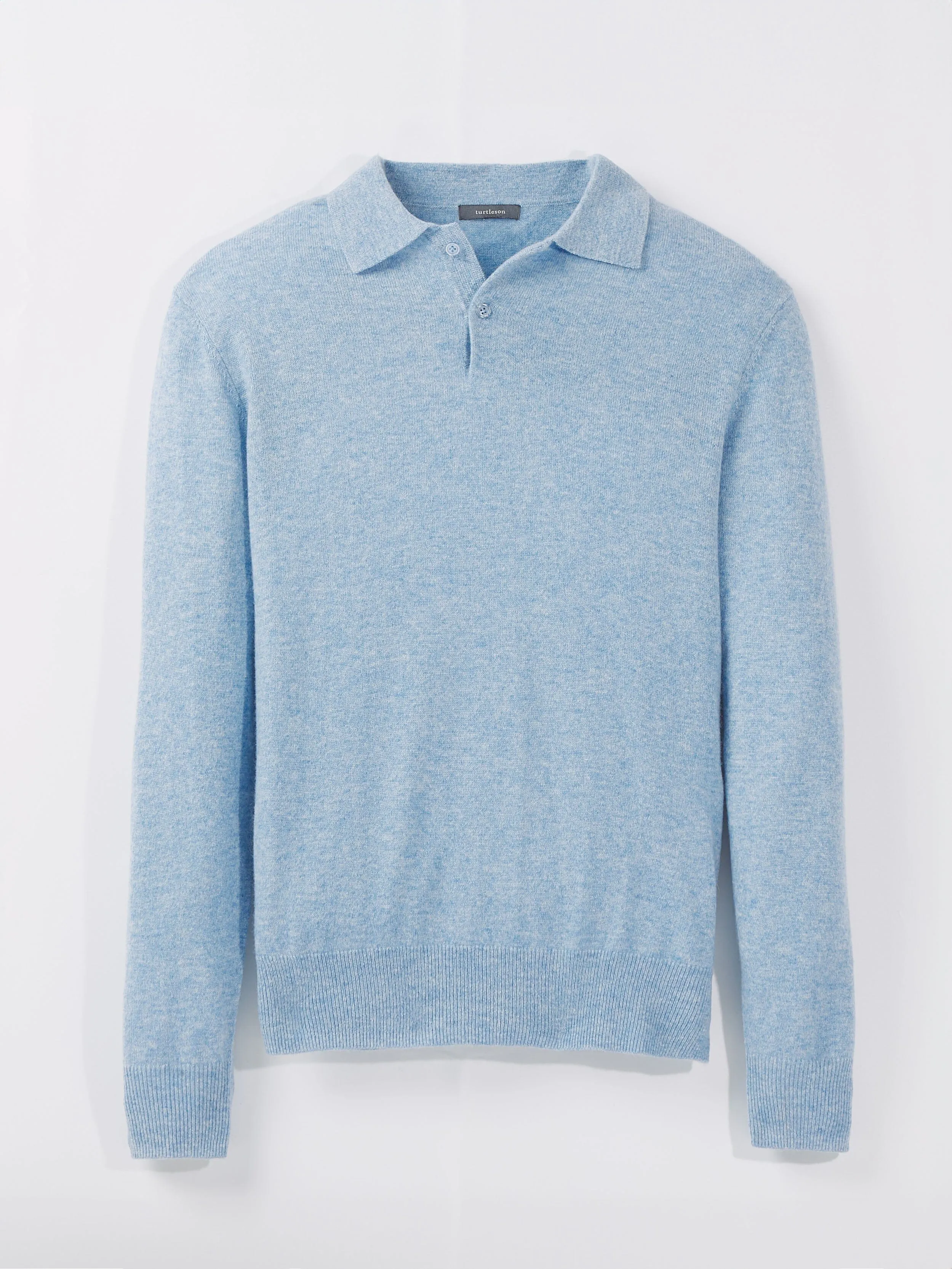 Wade 2-Button Cashmere Polo Sweater