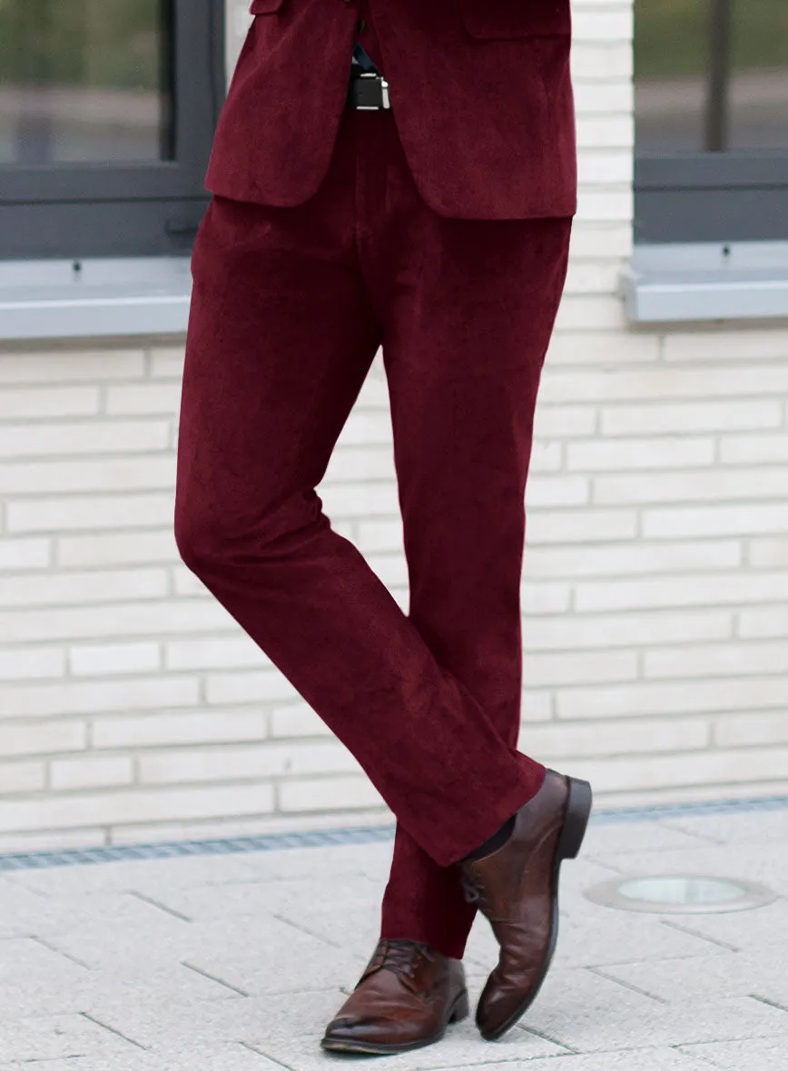 Wine Velvet Pants