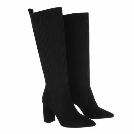 Women's High-Heel Boots - black